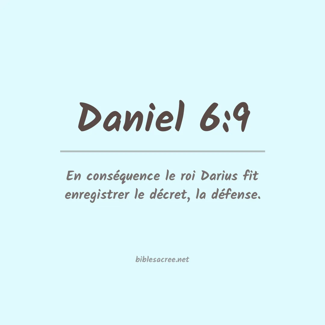 Daniel - 6:9