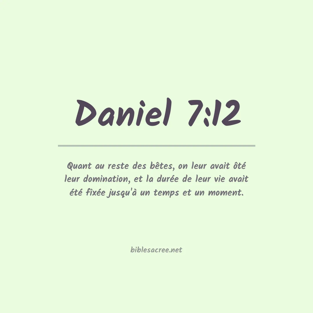 Daniel - 7:12