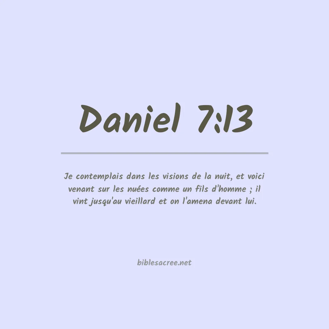 Daniel - 7:13