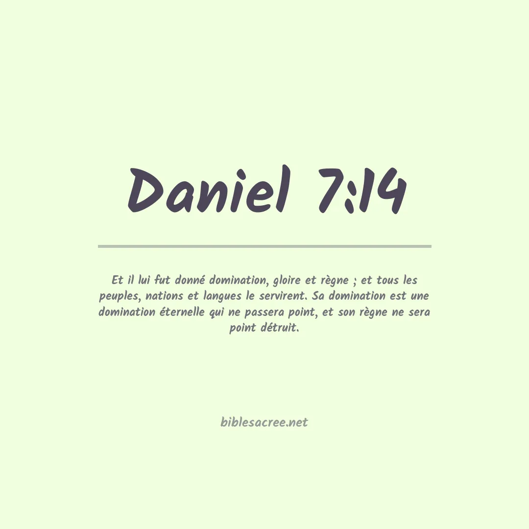Daniel - 7:14