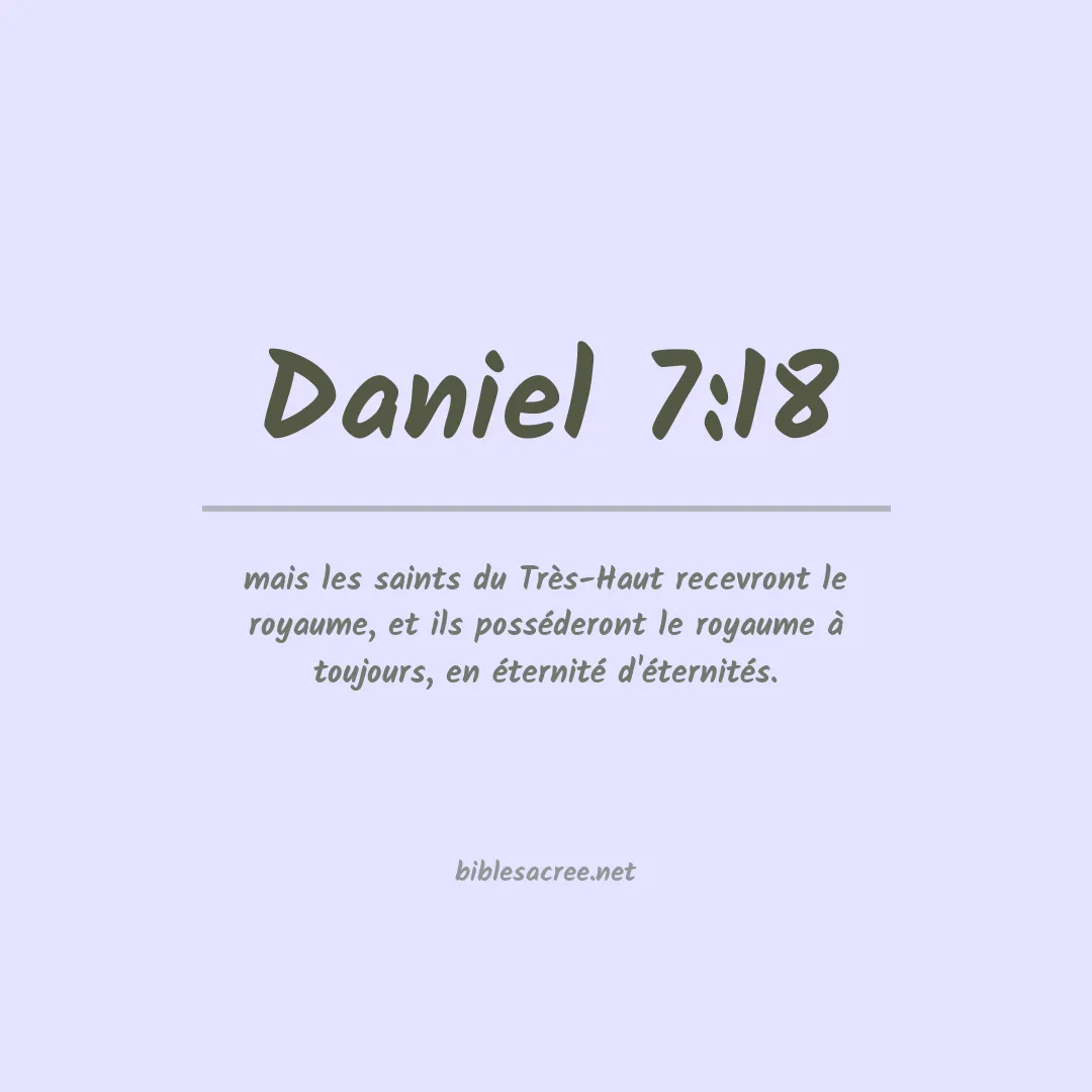 Daniel - 7:18