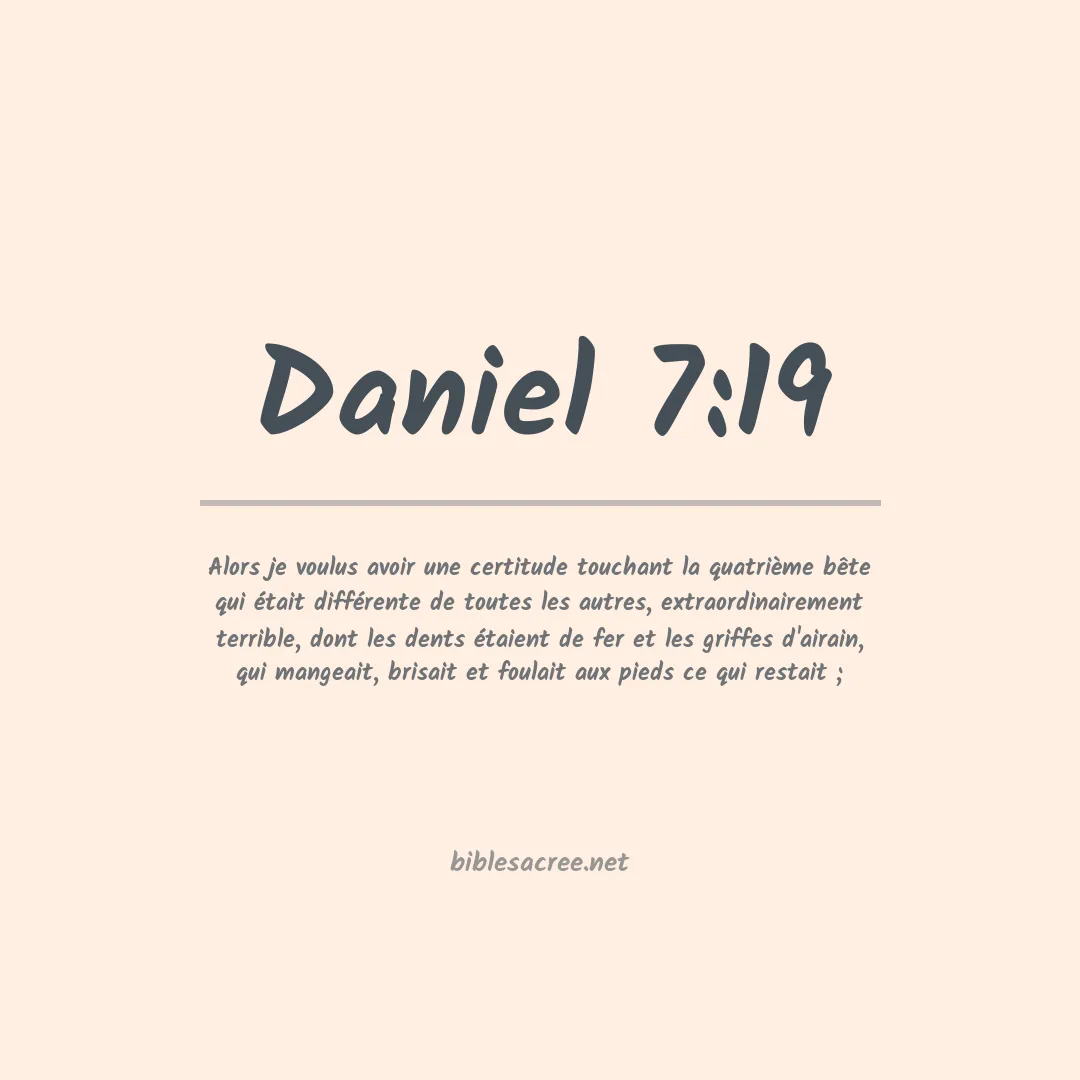 Daniel - 7:19
