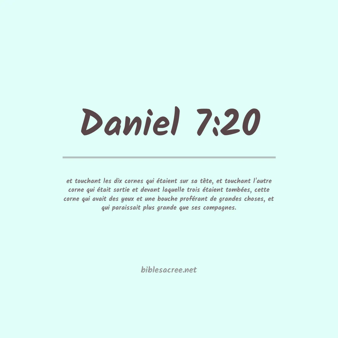 Daniel - 7:20
