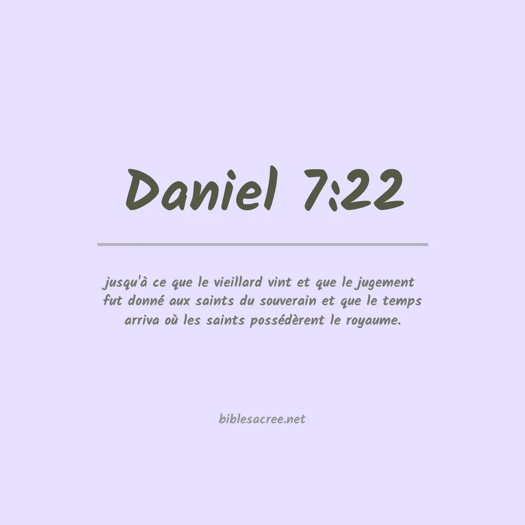 Daniel - 7:22
