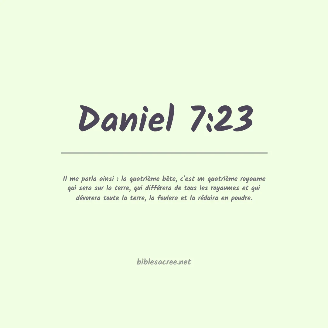 Daniel - 7:23