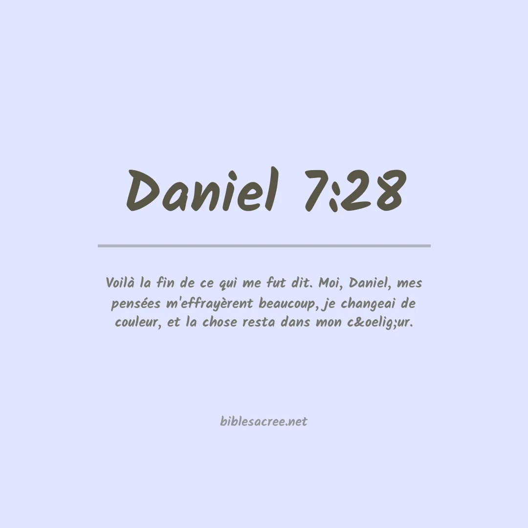 Daniel - 7:28