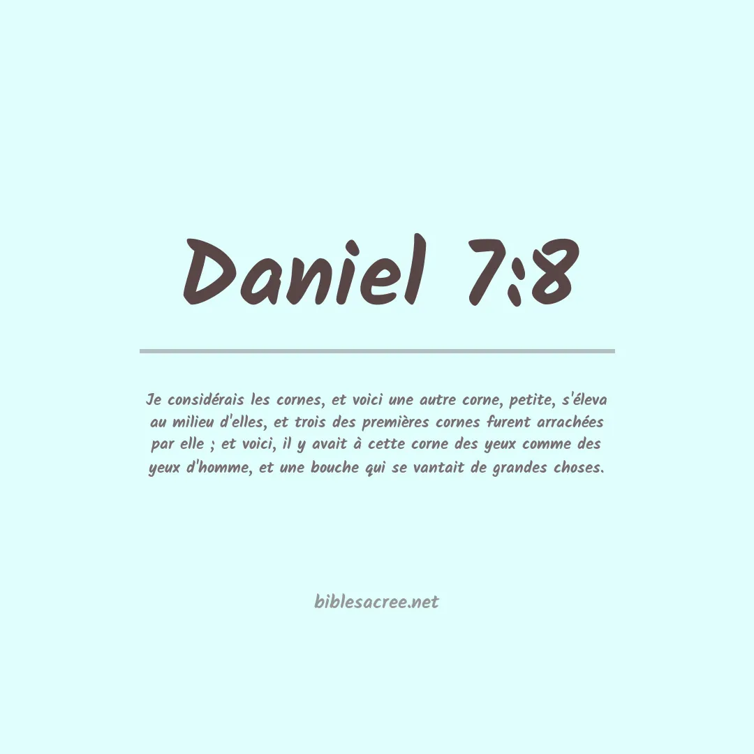 Daniel - 7:8
