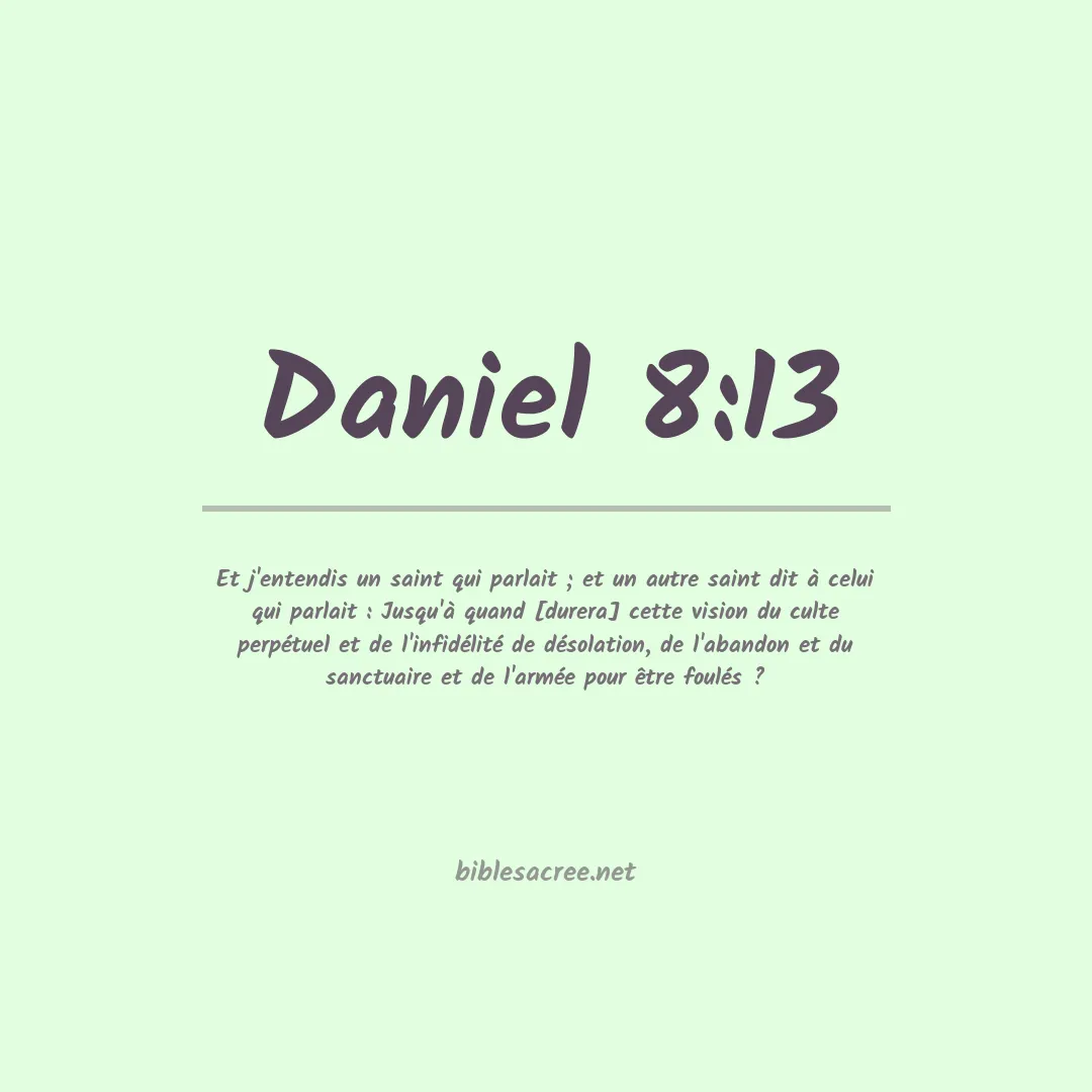 Daniel - 8:13