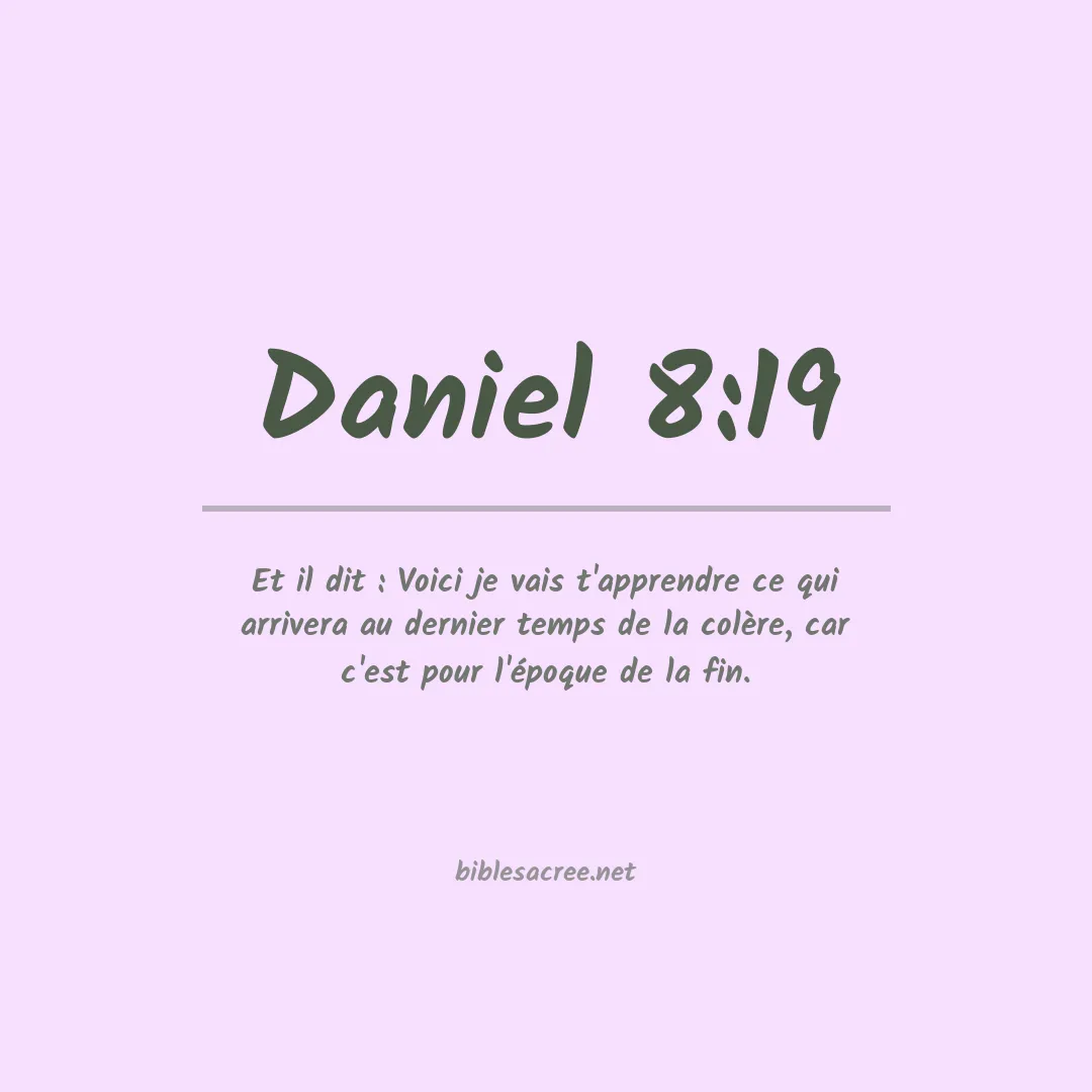Daniel - 8:19