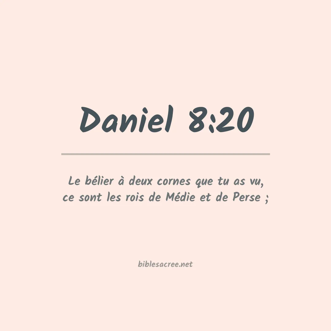Daniel - 8:20