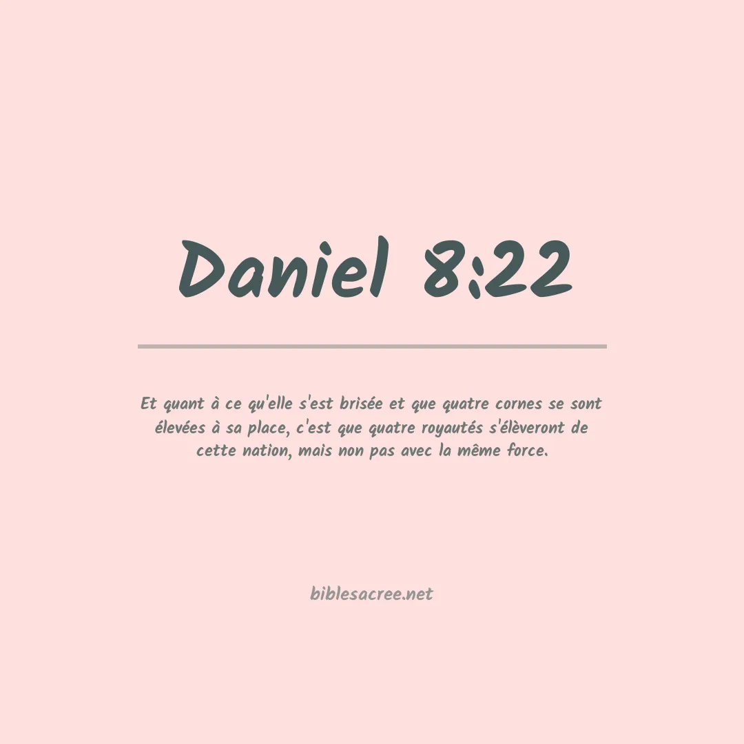 Daniel - 8:22