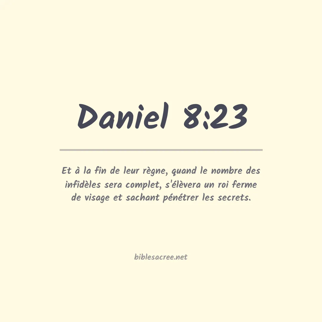 Daniel - 8:23