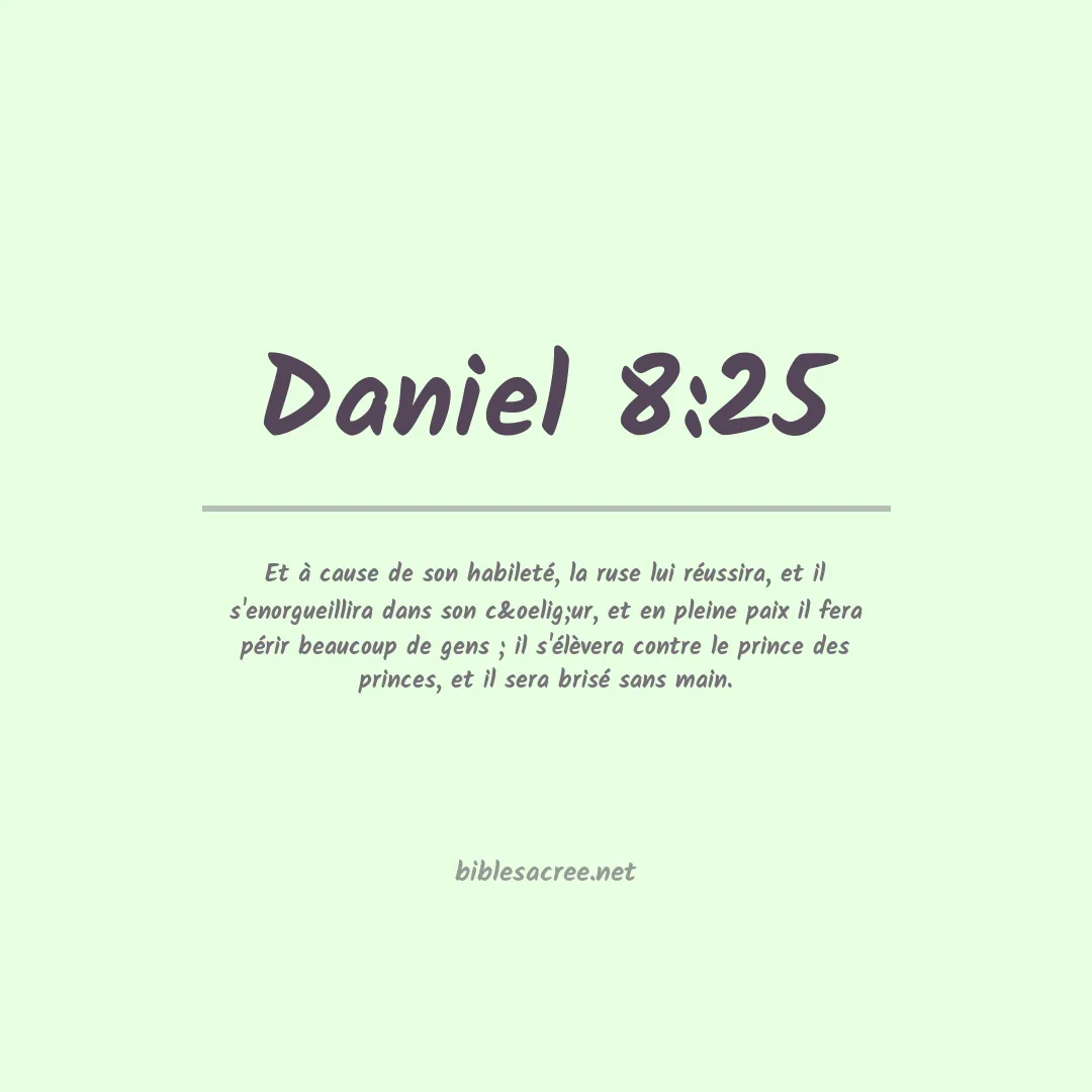 Daniel - 8:25