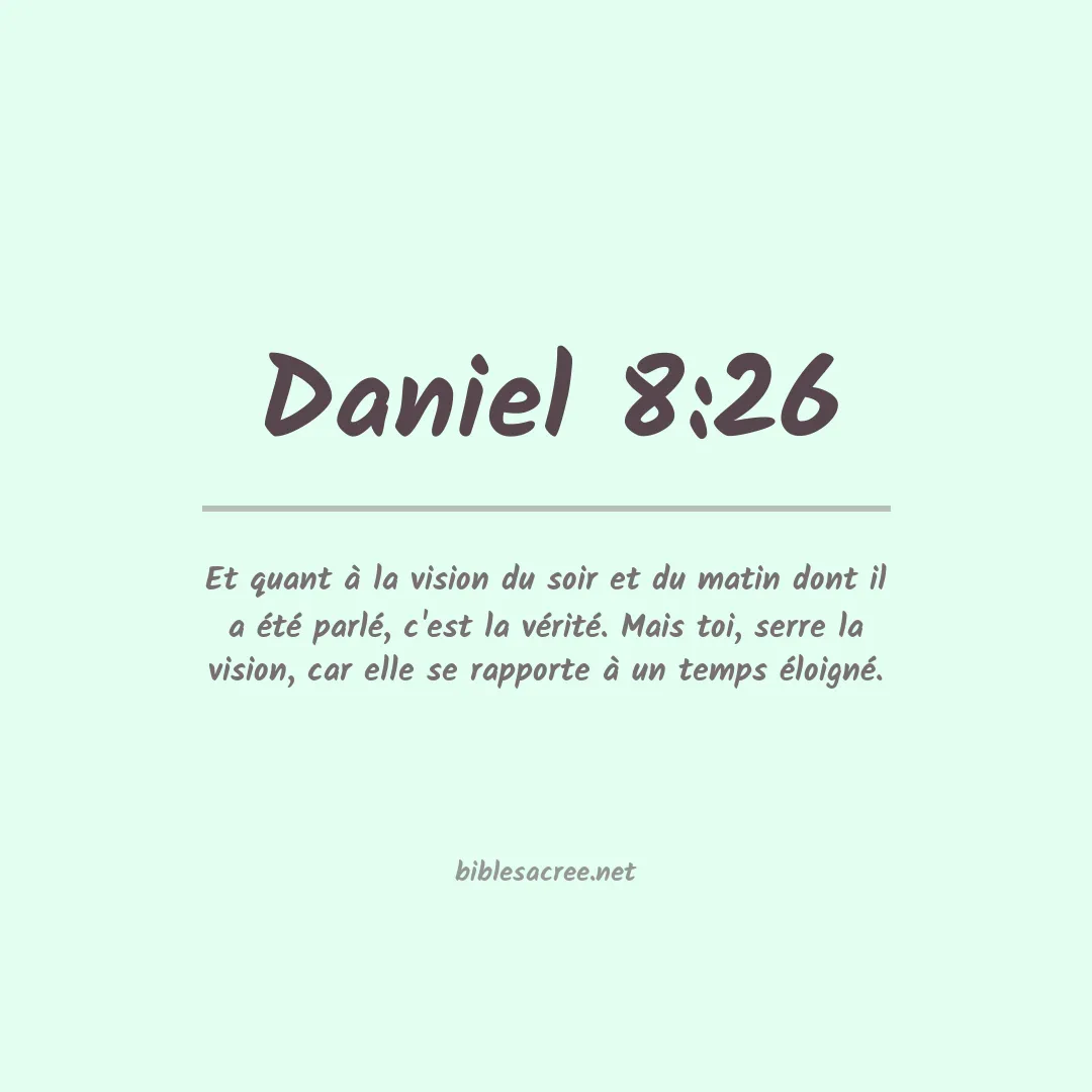 Daniel - 8:26
