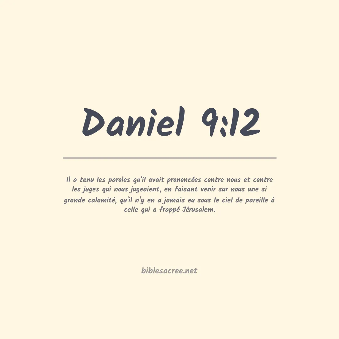 Daniel - 9:12