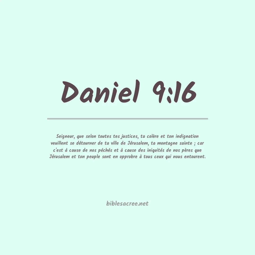 Daniel - 9:16