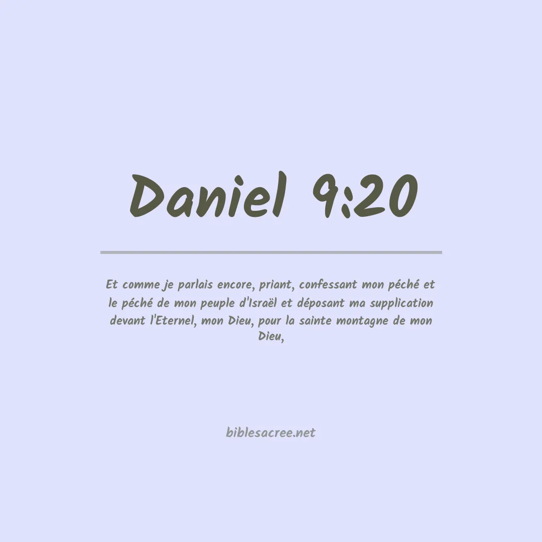 Daniel - 9:20