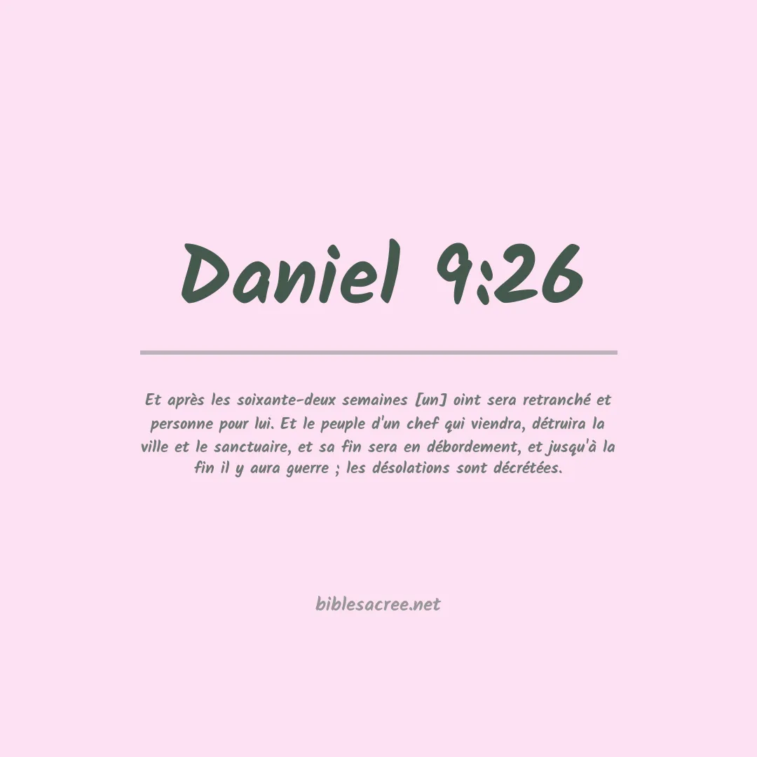 Daniel - 9:26