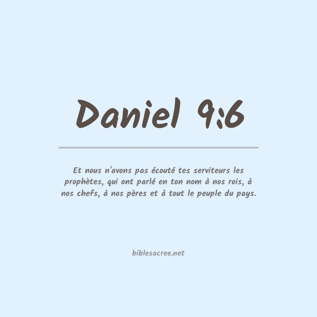 Daniel - 9:6