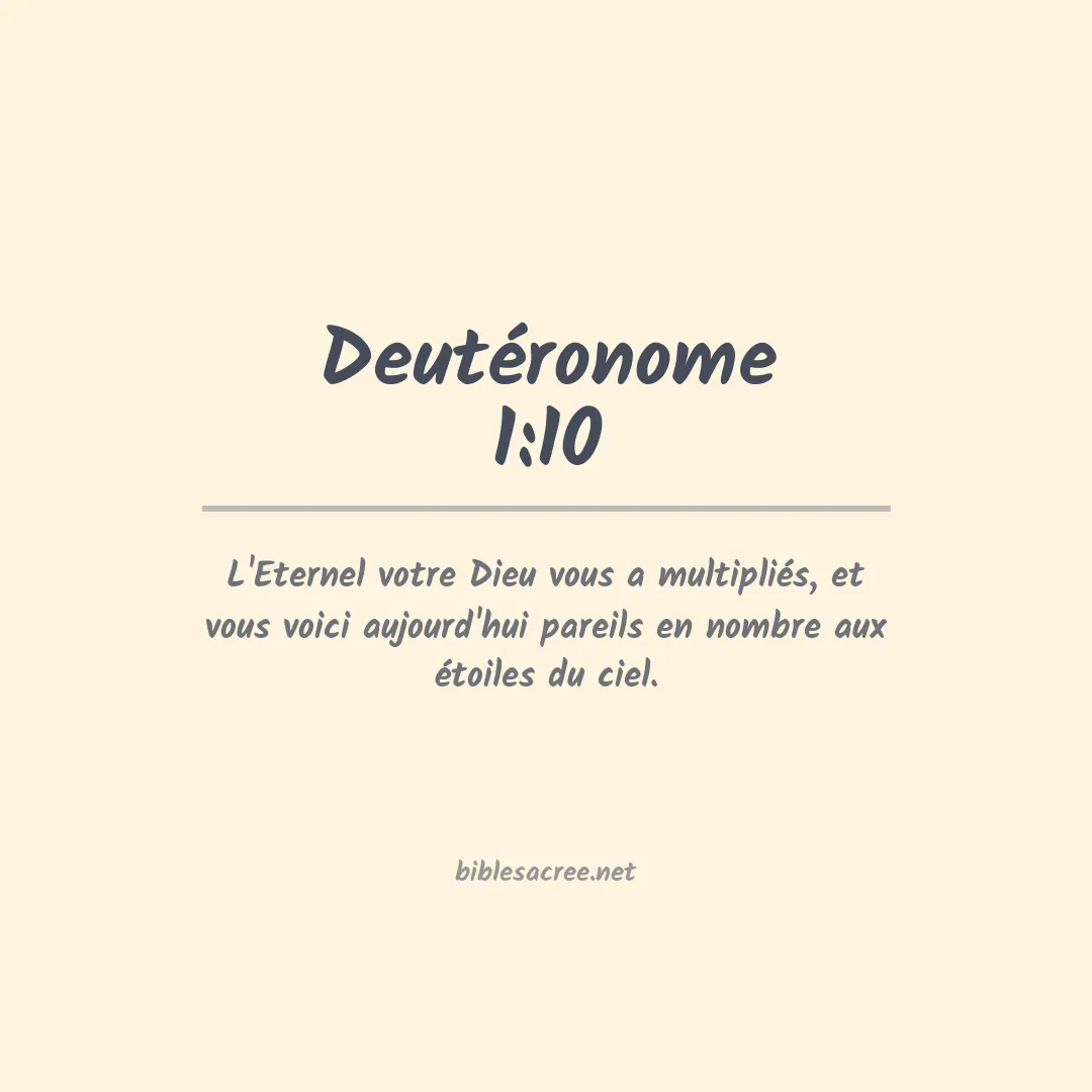 Deutéronome - 1:10