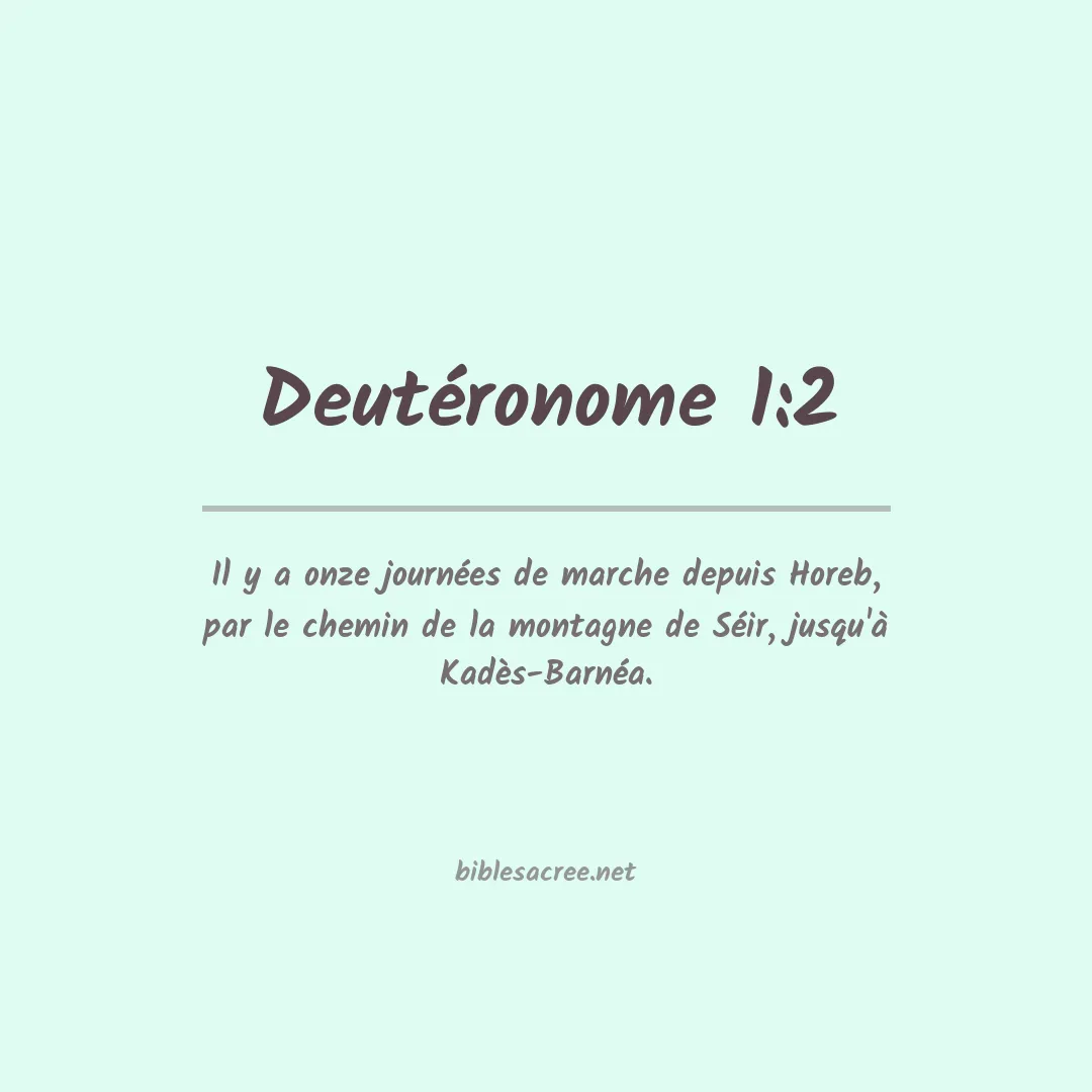 Deutéronome - 1:2