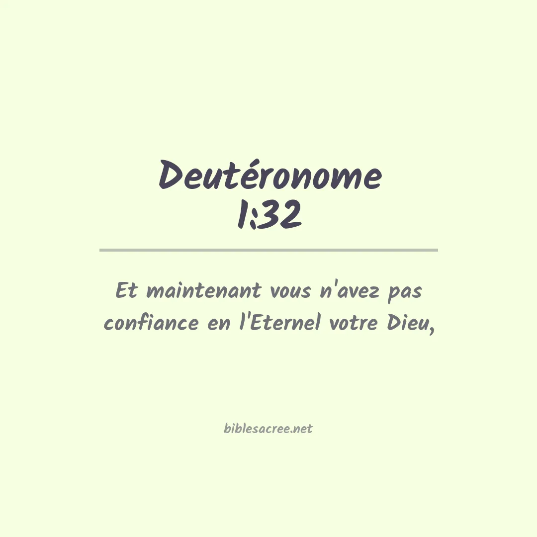 Deutéronome - 1:32