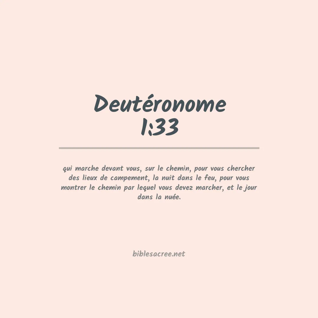 Deutéronome - 1:33