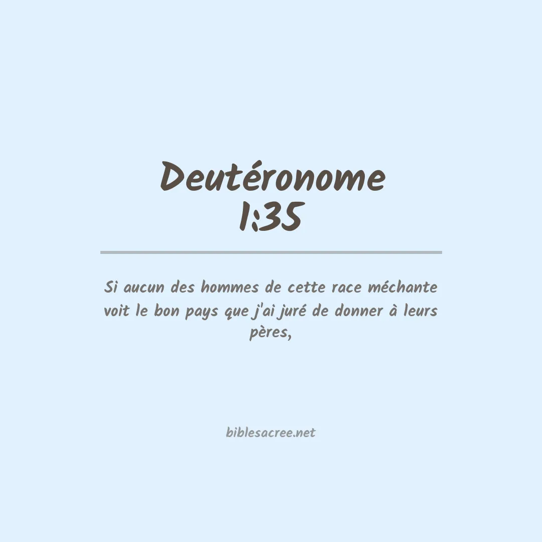 Deutéronome - 1:35