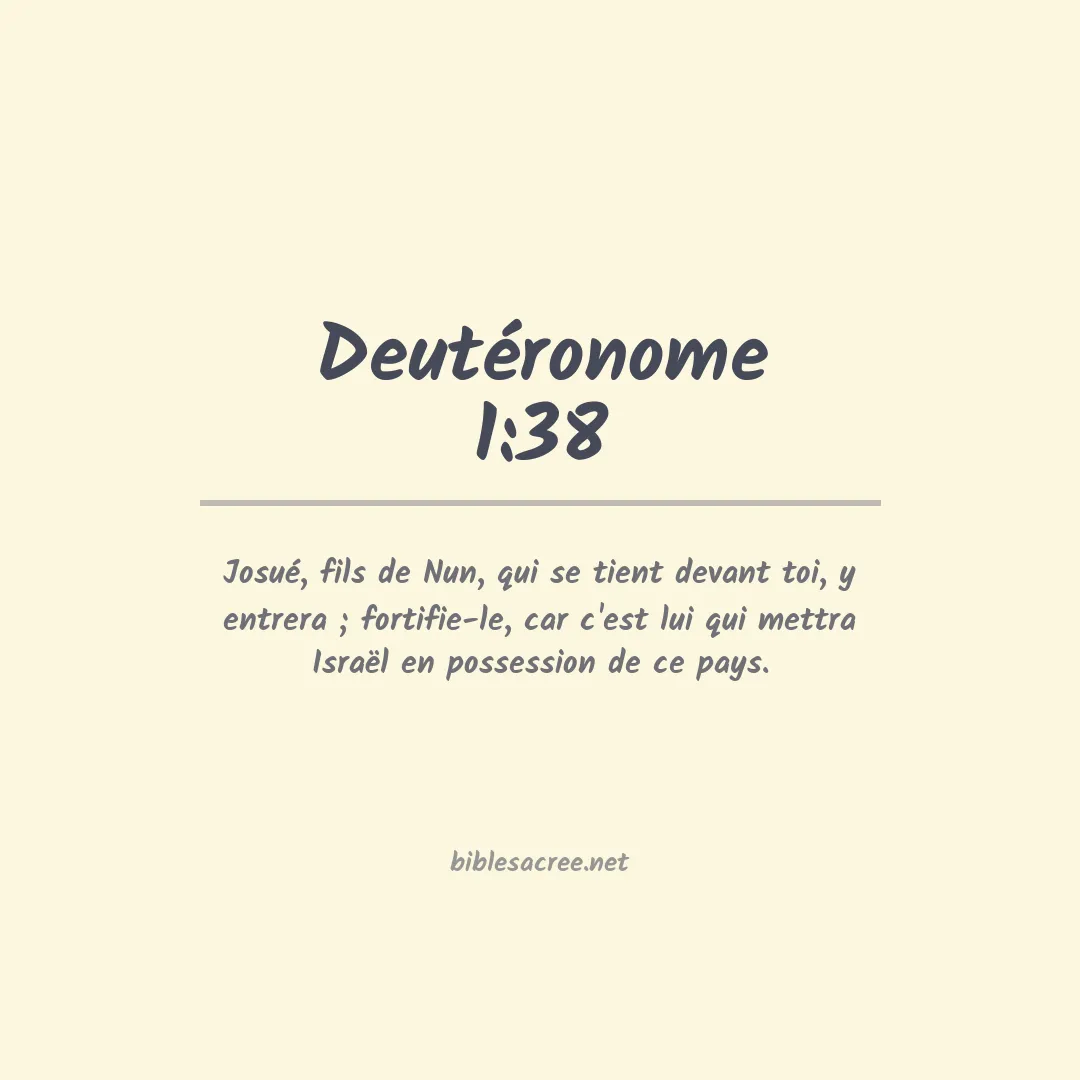 Deutéronome - 1:38