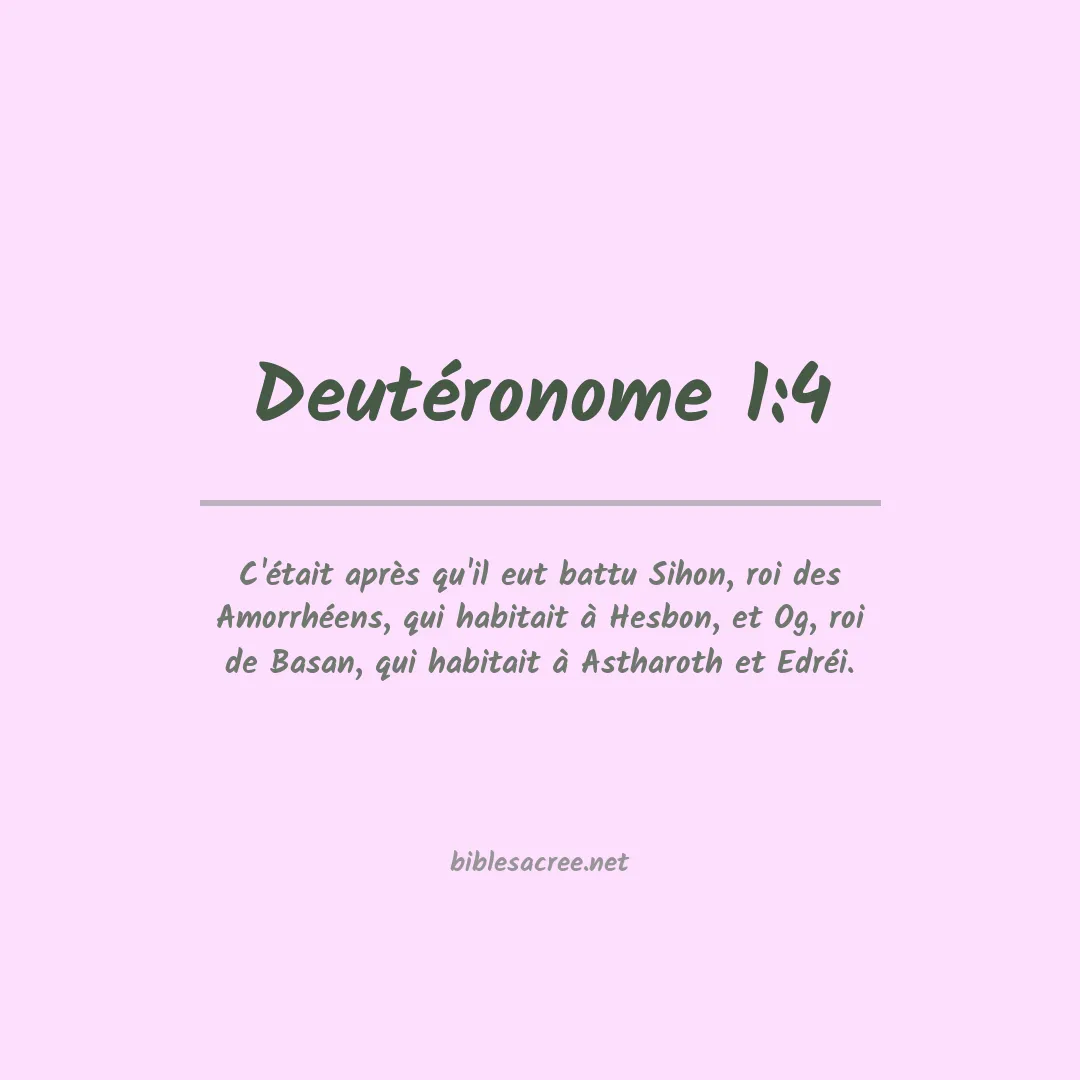 Deutéronome - 1:4