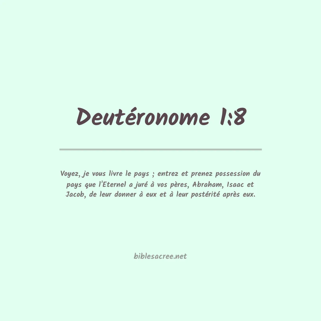 Deutéronome - 1:8