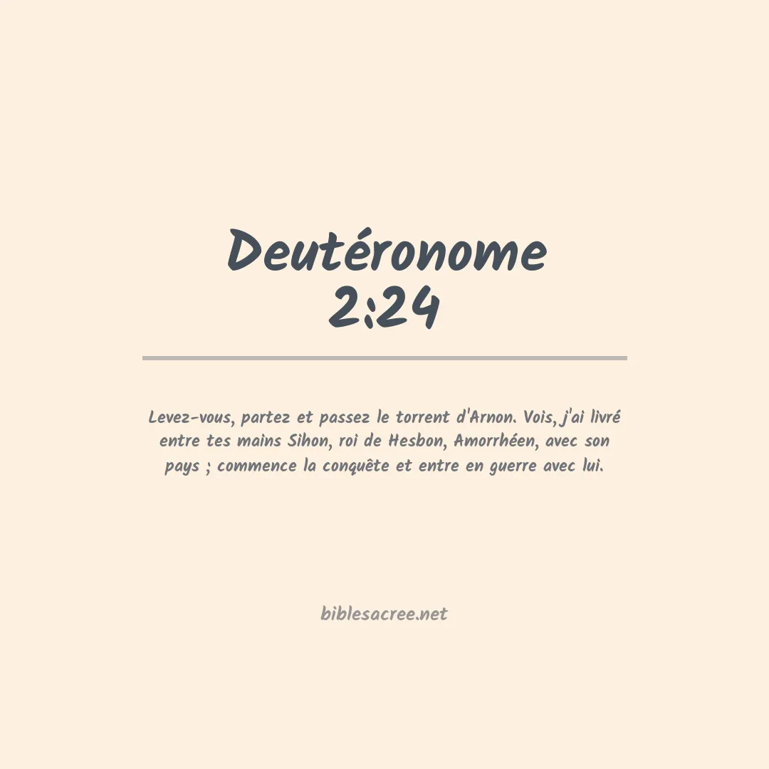 Deutéronome - 2:24