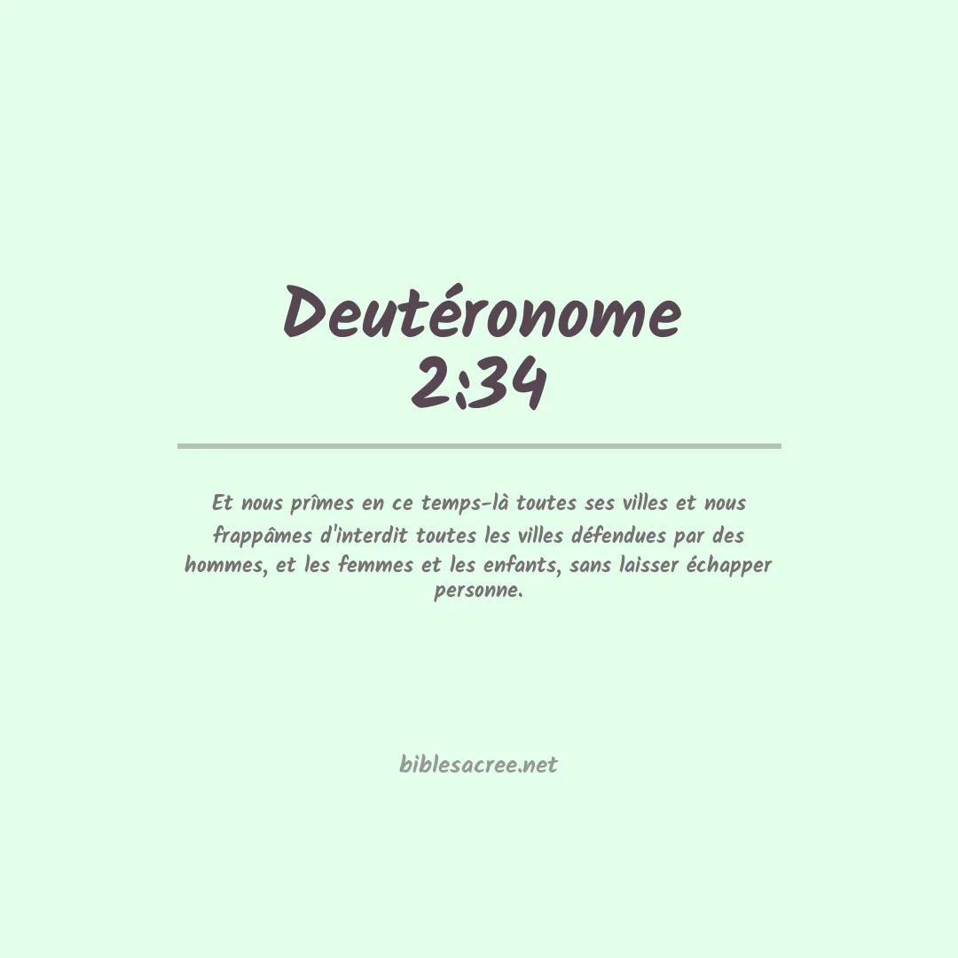 Deutéronome - 2:34