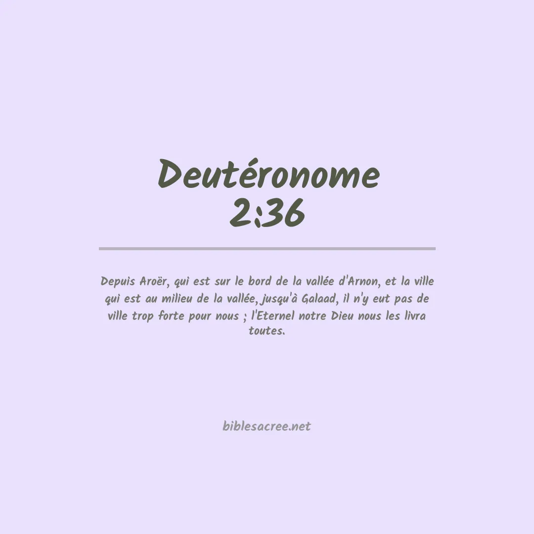 Deutéronome - 2:36