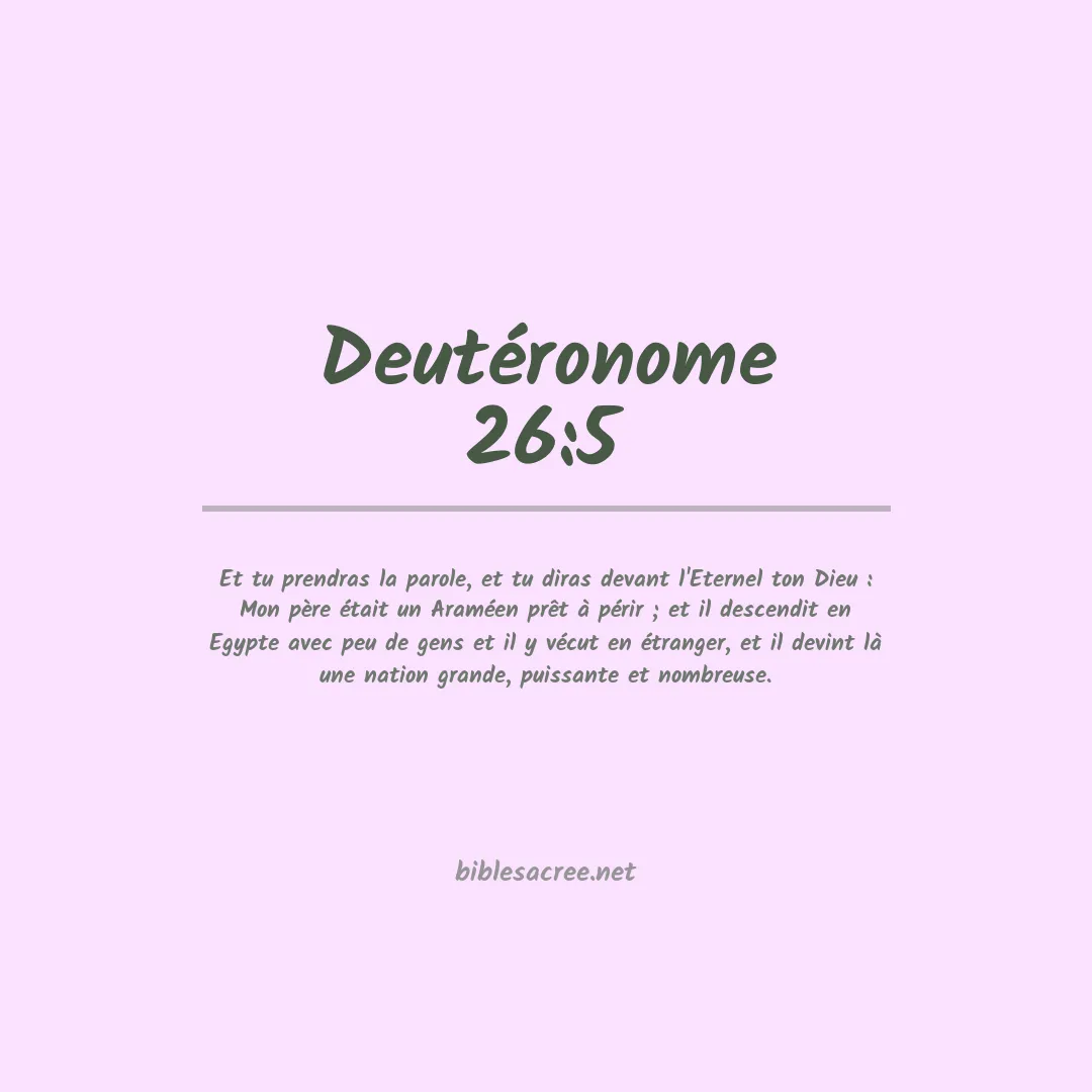 Deutéronome - 26:5