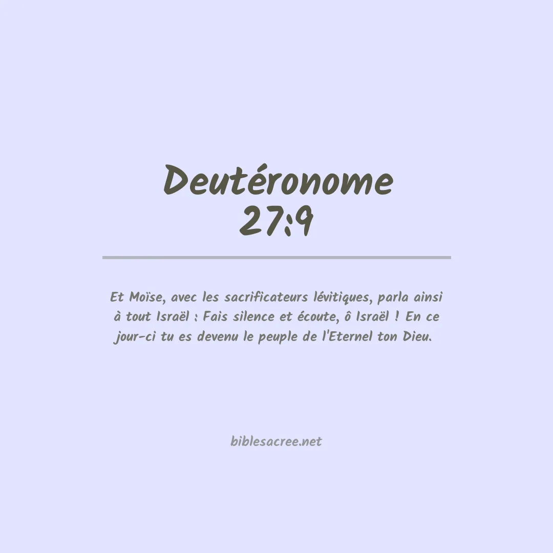 Deutéronome - 27:9