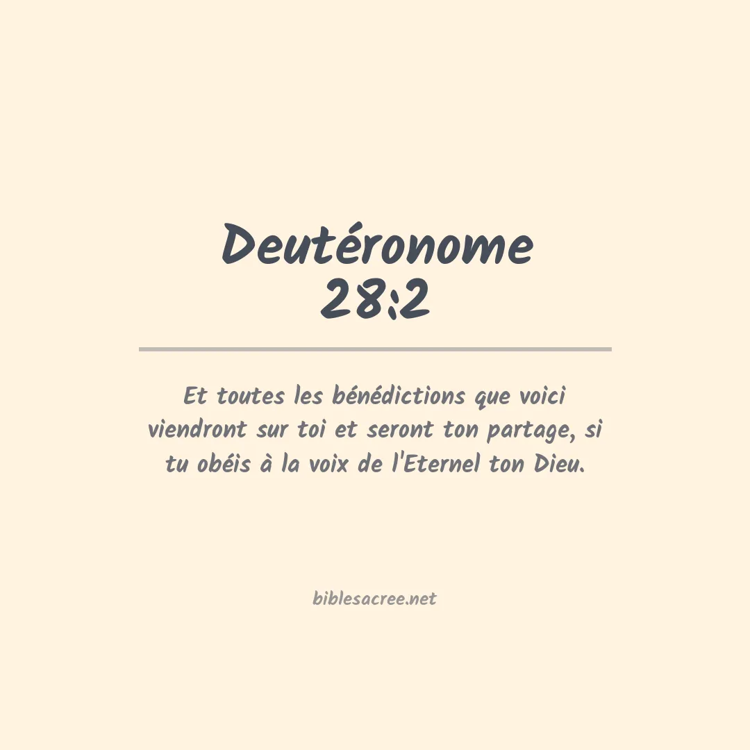 Deutéronome - 28:2