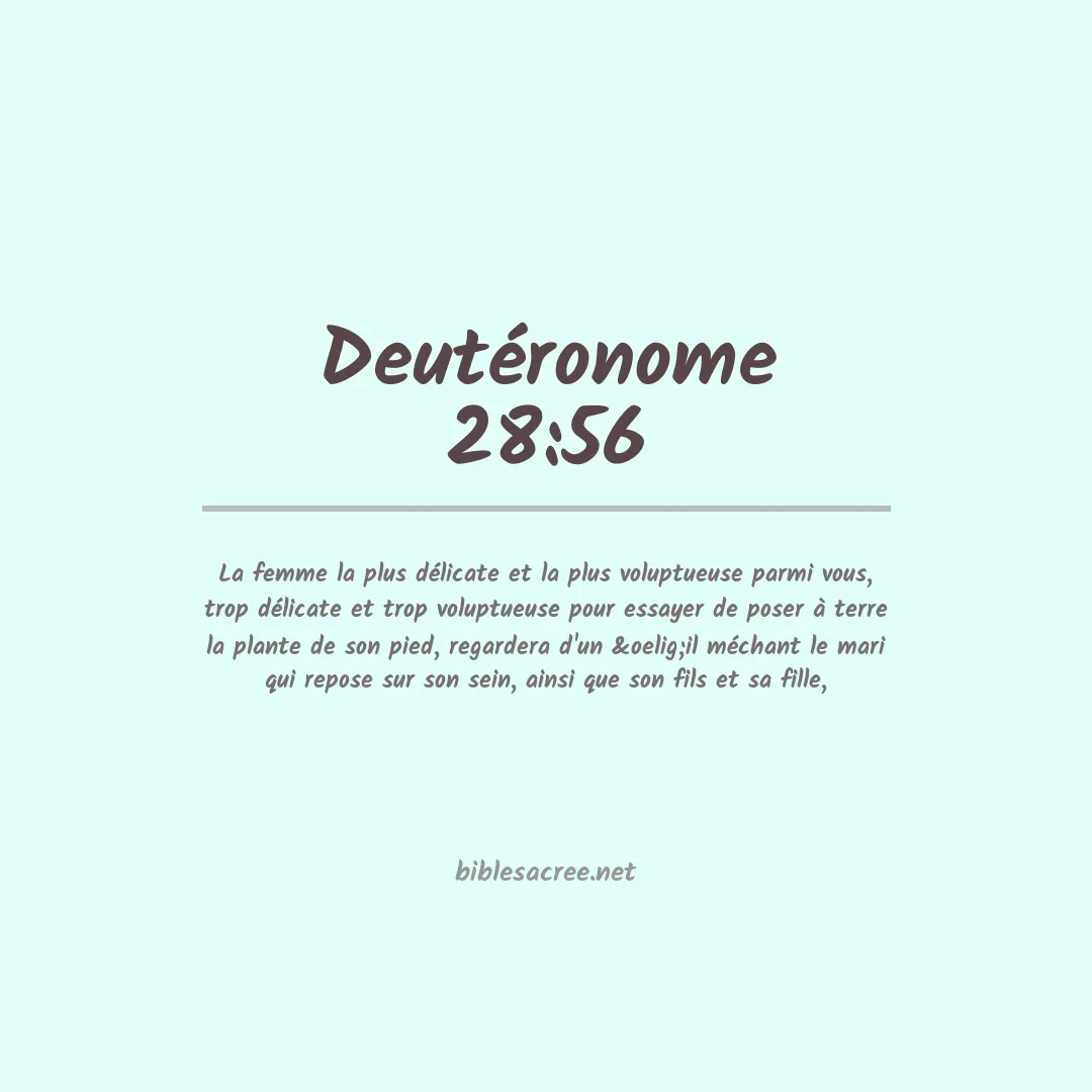 Deutéronome - 28:56
