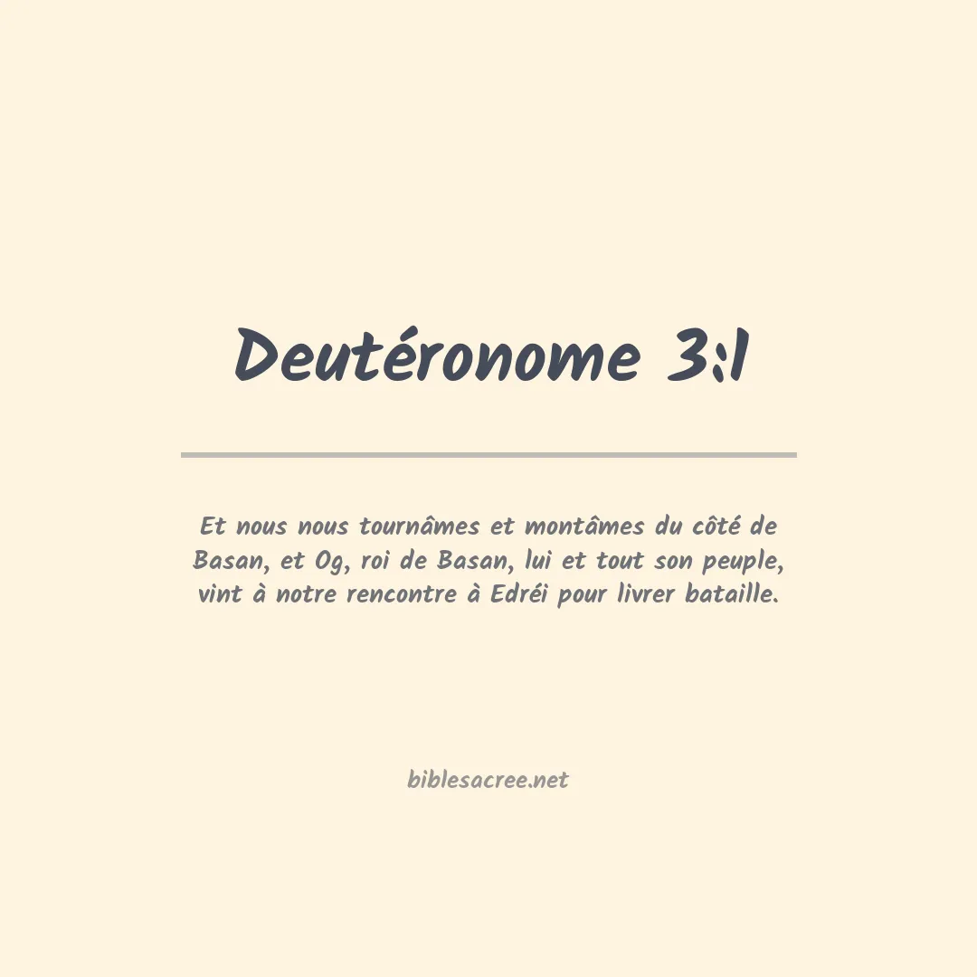Deutéronome - 3:1