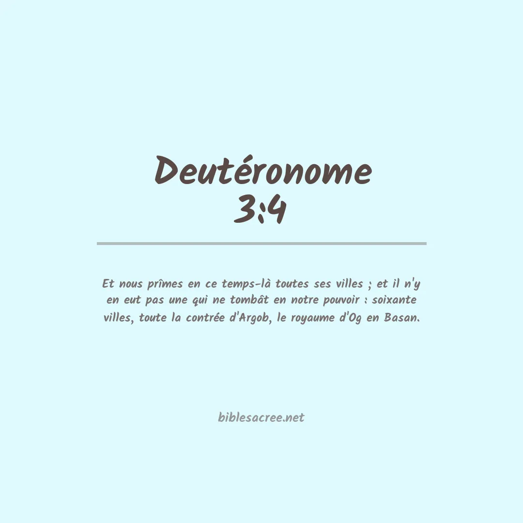 Deutéronome - 3:4