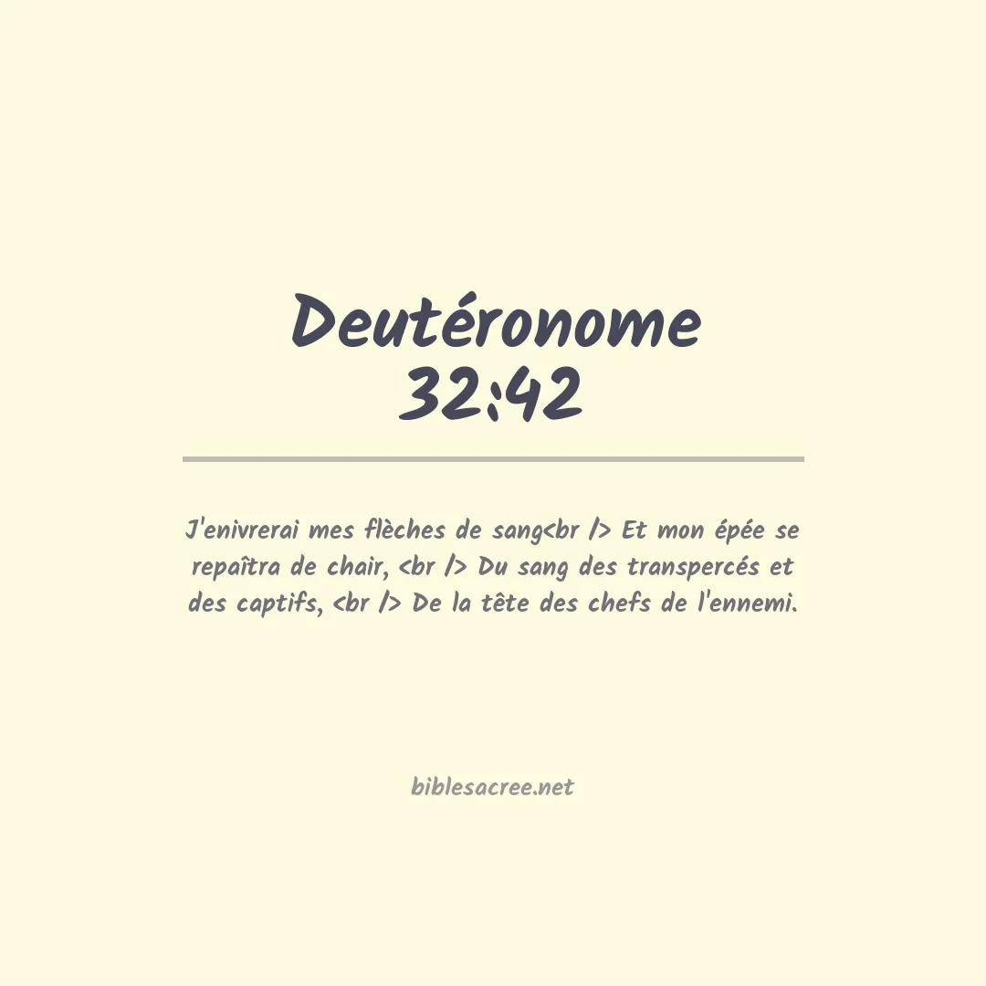 Deutéronome - 32:42