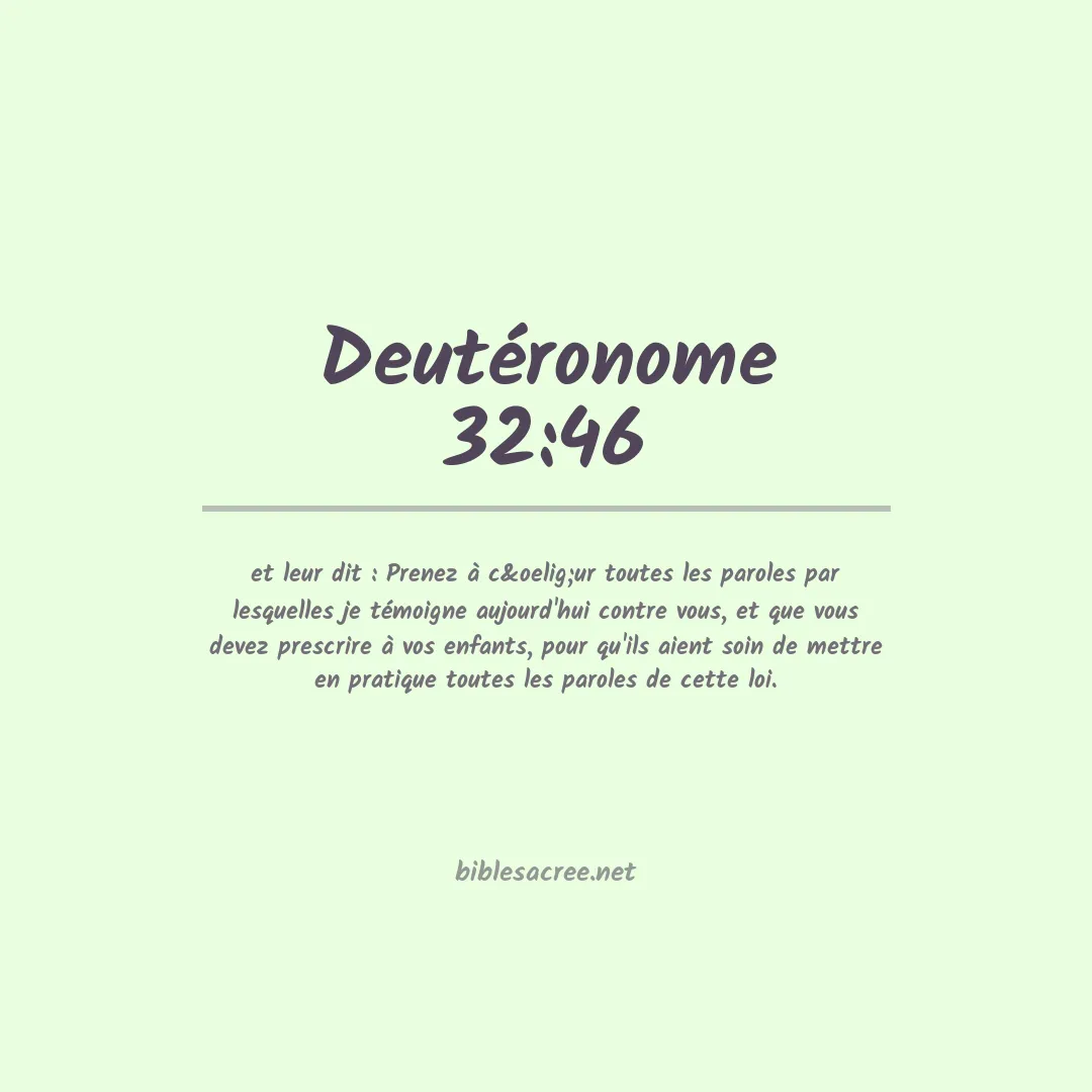 Deutéronome - 32:46