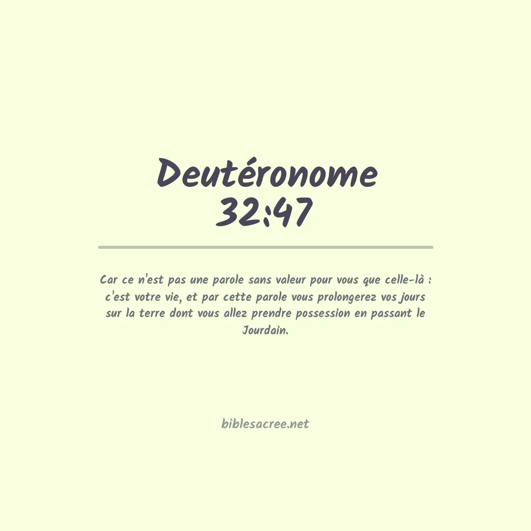 Deutéronome - 32:47