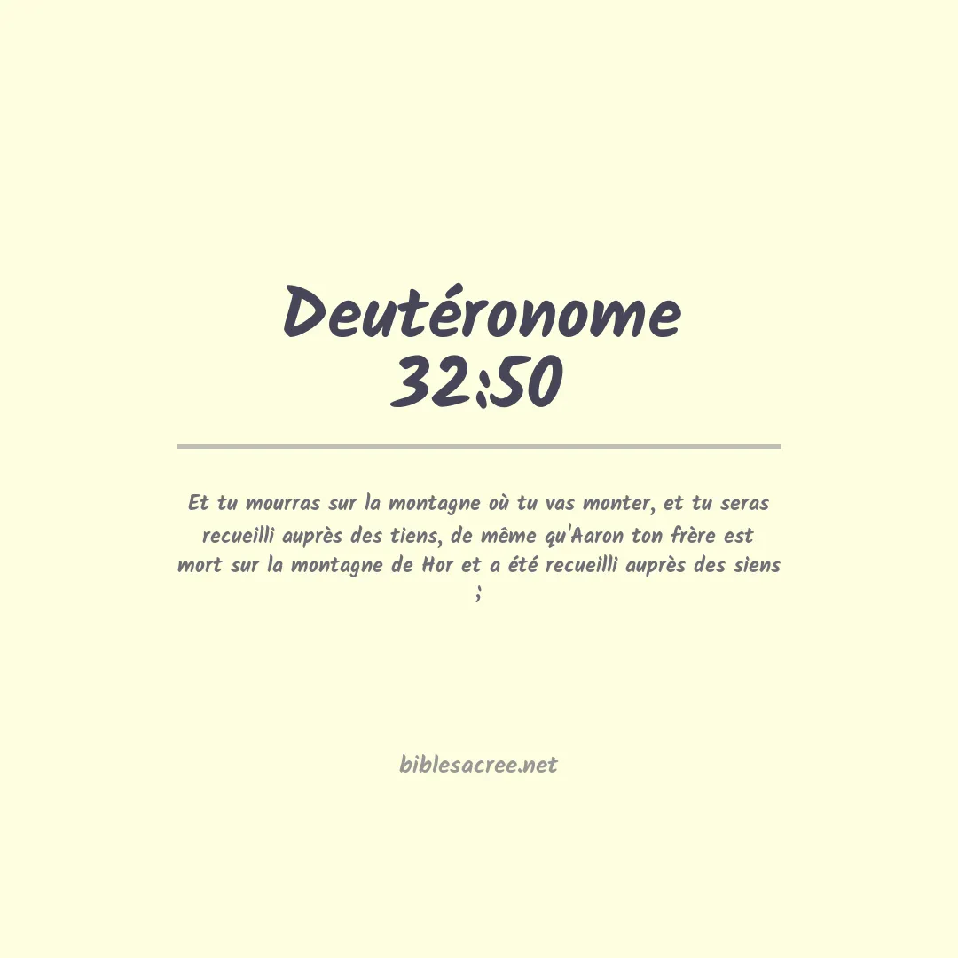 Deutéronome - 32:50