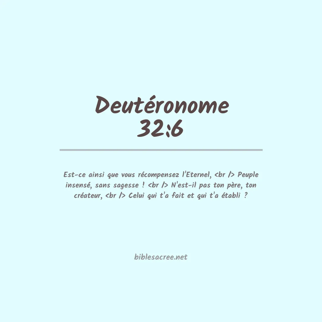 Deutéronome - 32:6