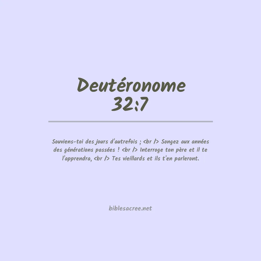 Deutéronome - 32:7