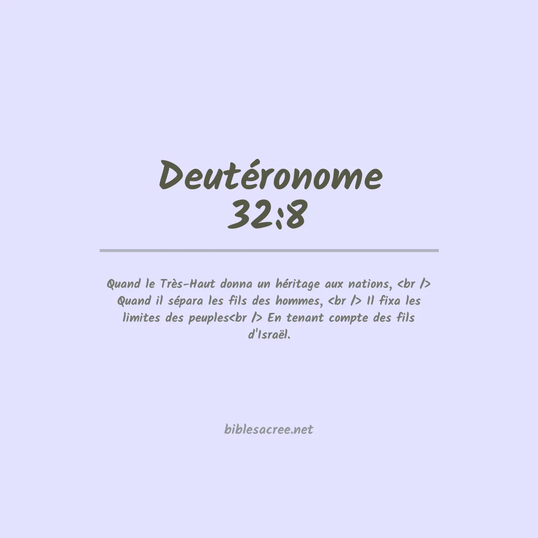 Deutéronome - 32:8