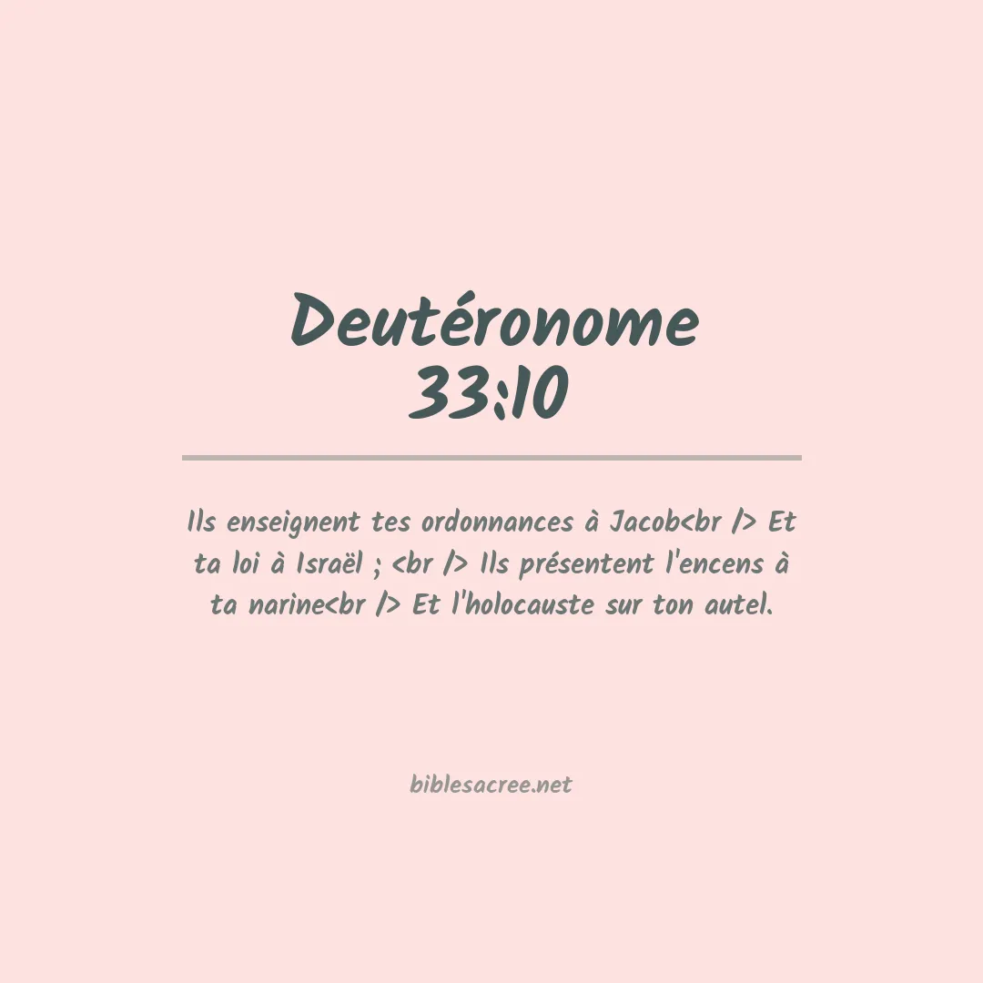 Deutéronome - 33:10