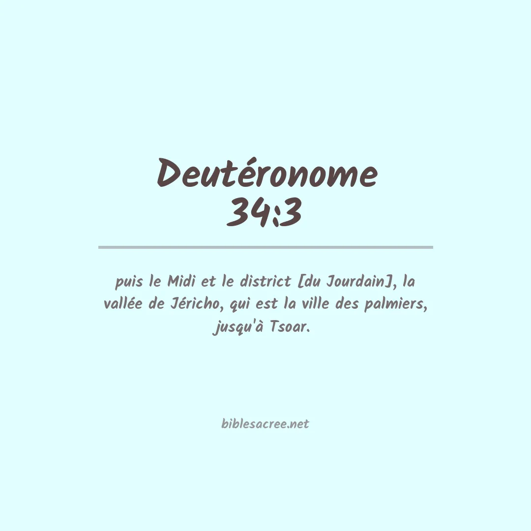 Deutéronome - 34:3