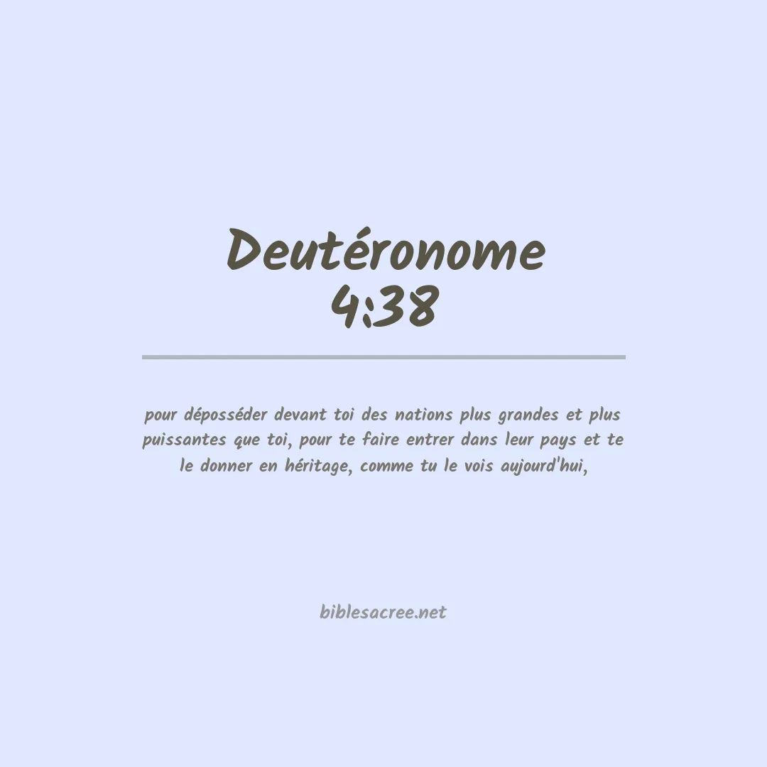 Deutéronome - 4:38